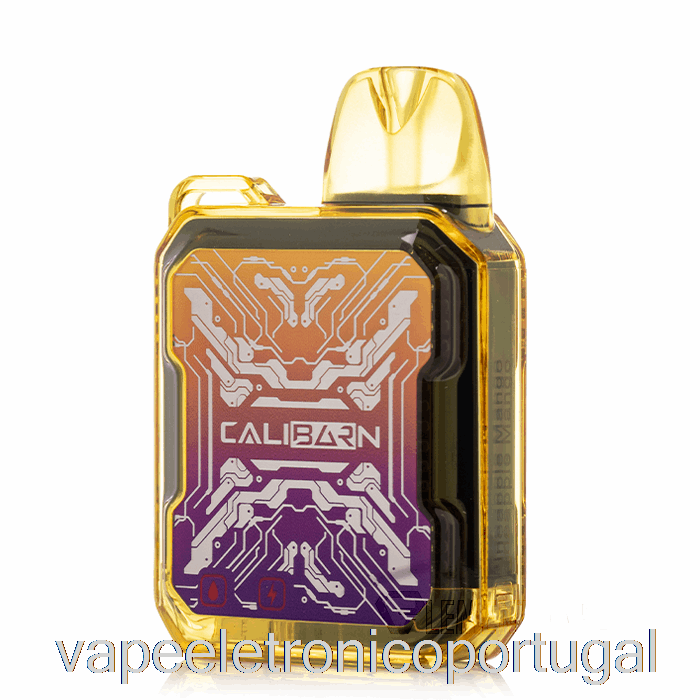 Vape Eletrônico Uwell Caliburn Bar B6000 Manga Abacaxi Descartável